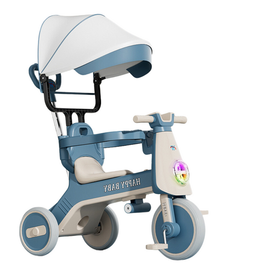 Triciclo 3 en 1 con Luces y Sonido – Correpasillos Evolutivo para Niños