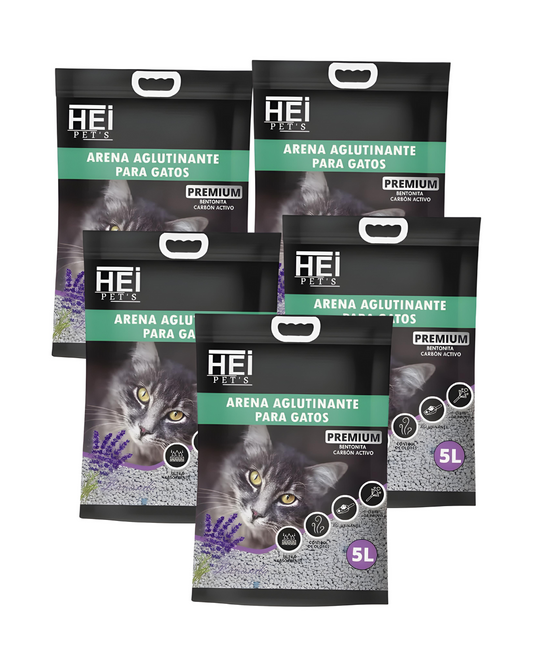 20KG De Arena para gatos HEI PET’S –Formato 4KG