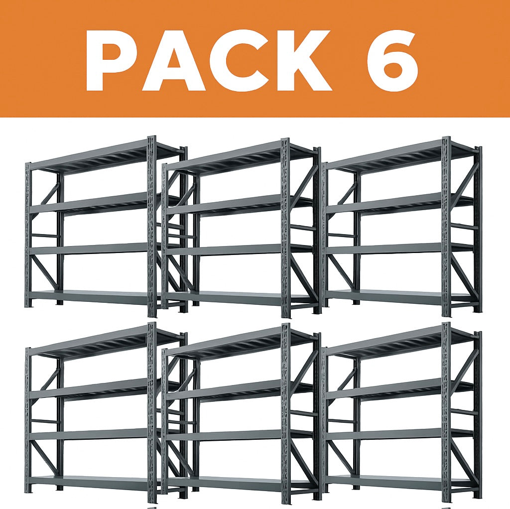 Rack Metálico Industrial 200x60x200 – 800KG L200D
