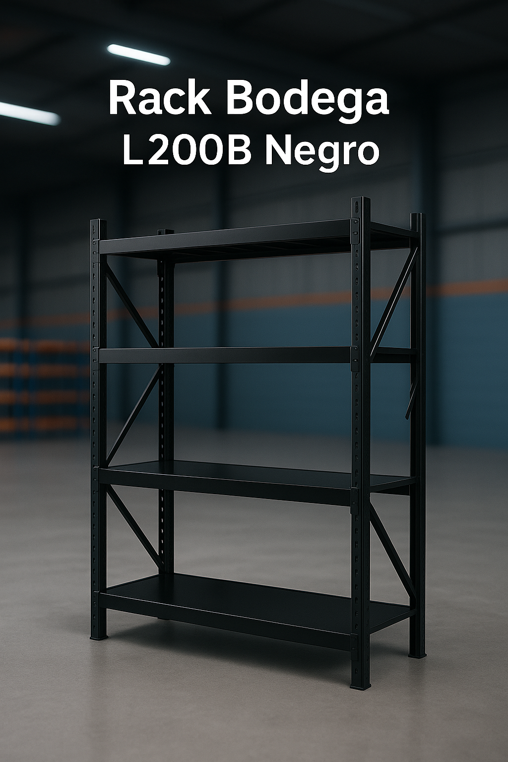 Rack Metálico Industrial 200x60x200 – 800KG L200D
