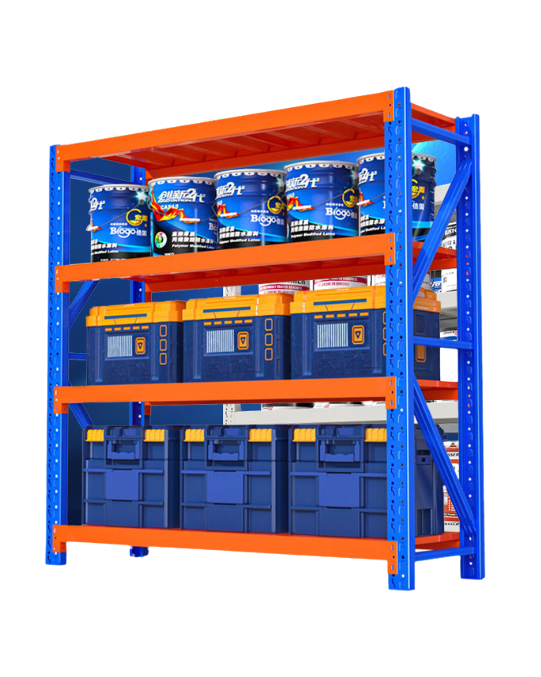 Rack Metálico Industrial  200x107x60CM | Soporta 800 kg