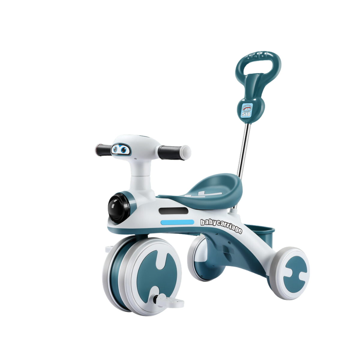 Triciclo Infantil con Empujador, Luces y Sonido – Ergonómico y Seguro