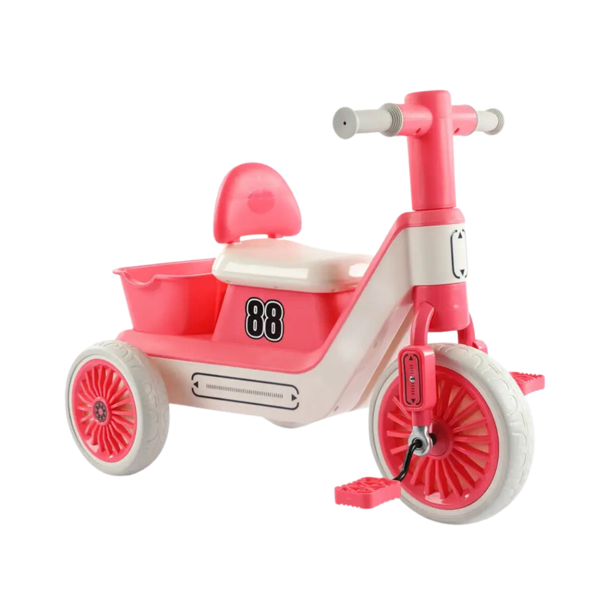 Triciclo Infantil Estilo Moto con Luces, Sonido y Canasto