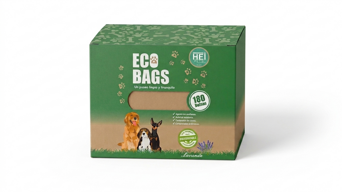 Hei Pets Bolsas Excremento Perro Biodegradables Ecologicas