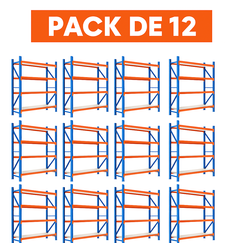 Rack Metálico Industrial 200x60x200 – 800KG  L200D