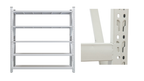 Estante Rack  Almacenamiento Liviano 200X50X150F BLANCO