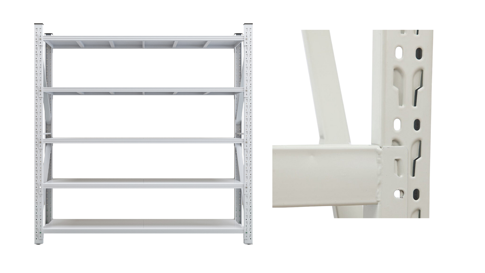 Rack metálico Compacto 200x150x50cm – 600KG  L150D BLANCO