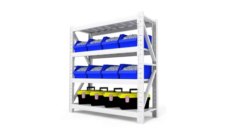 Estante Rack  Almacenamiento Liviano 200X50X150F BLANCO
