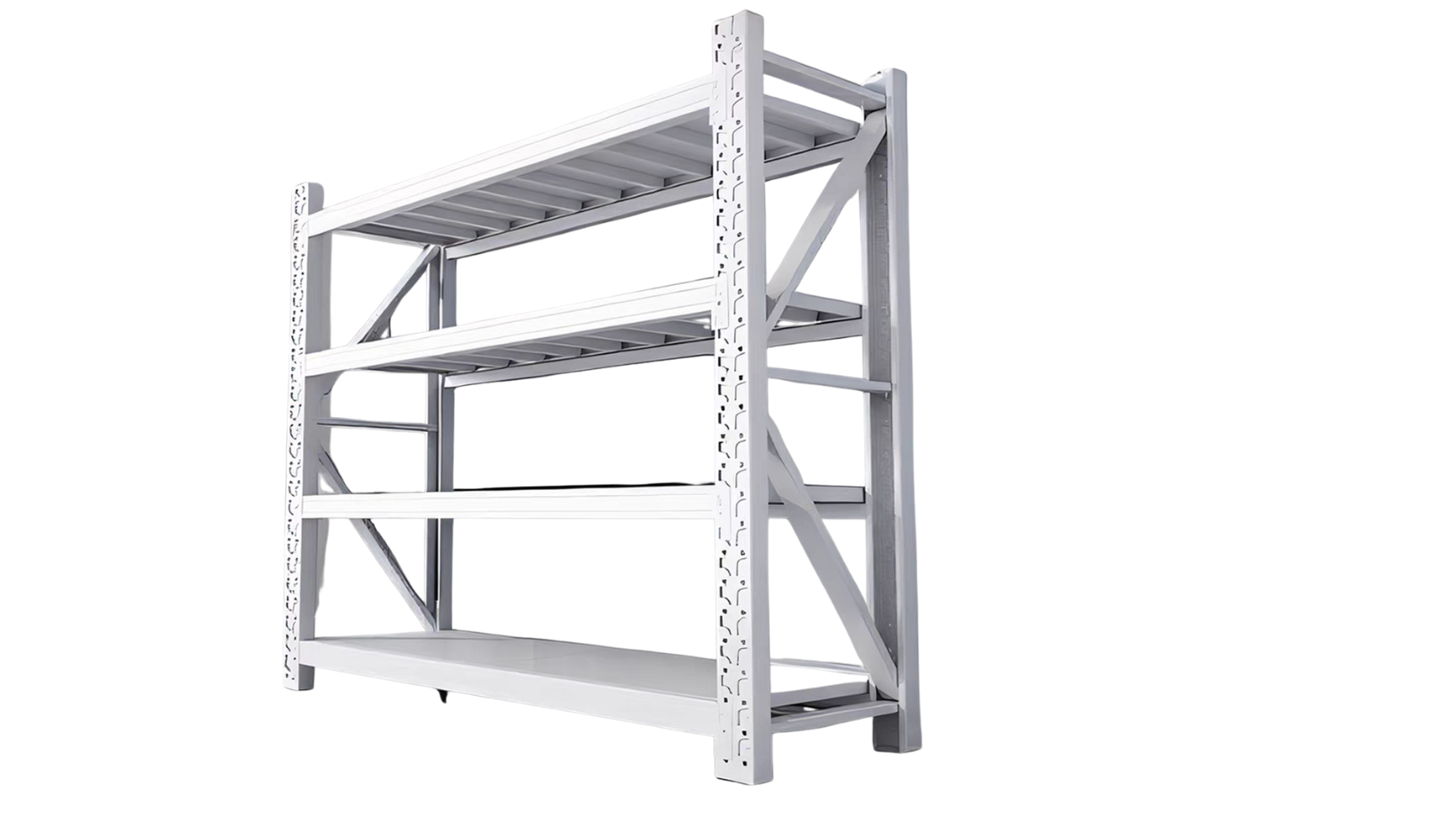 Estante Rack  Almacenamiento Liviano 200X50X150F BLANCO