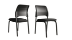 Silla Visita Iso Acolchada Con Respaldo Plastico