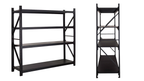Rack metálico Compacto 200x150x50cm – 600KG  L150D Negro