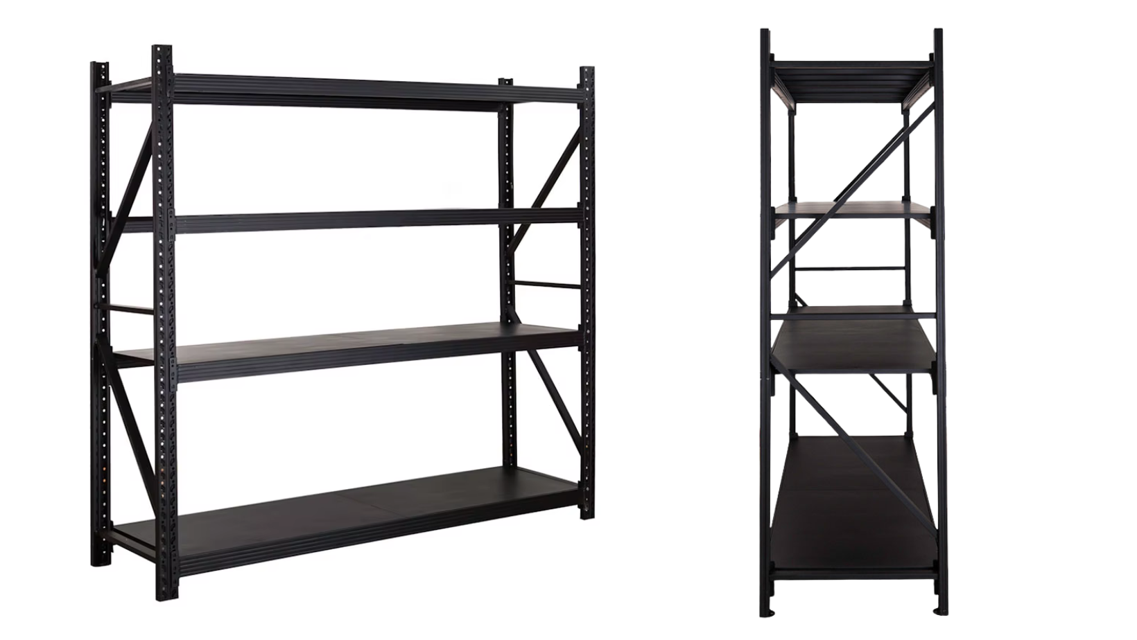 Rack metálico Compacto 200x150x50cm – 600KG  L150D Negro