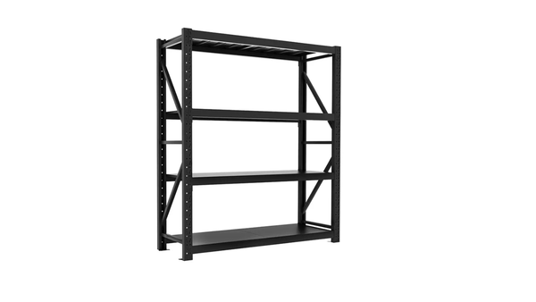 Rack metálico Compacto 200x150x50cm – 600KG  L150D Negro