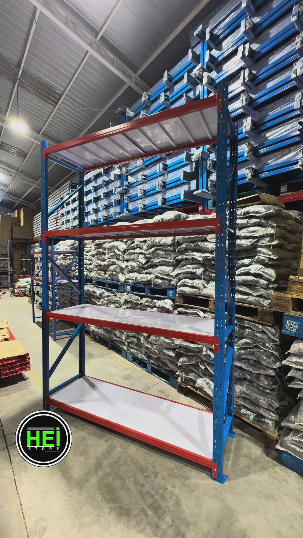 Rack Metálico Industrial 300x60x200 – 800KG -L300D