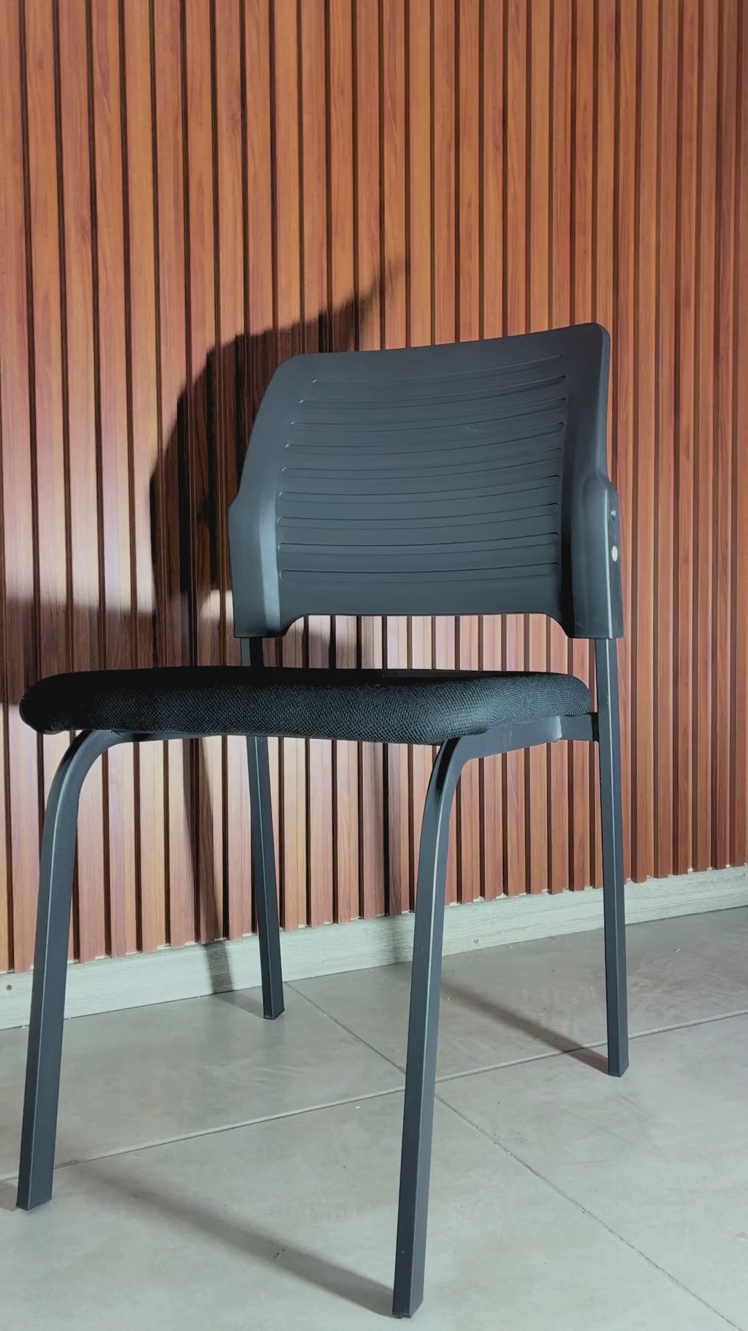 Silla Visita Iso Acolchada Con Respaldo Plastico