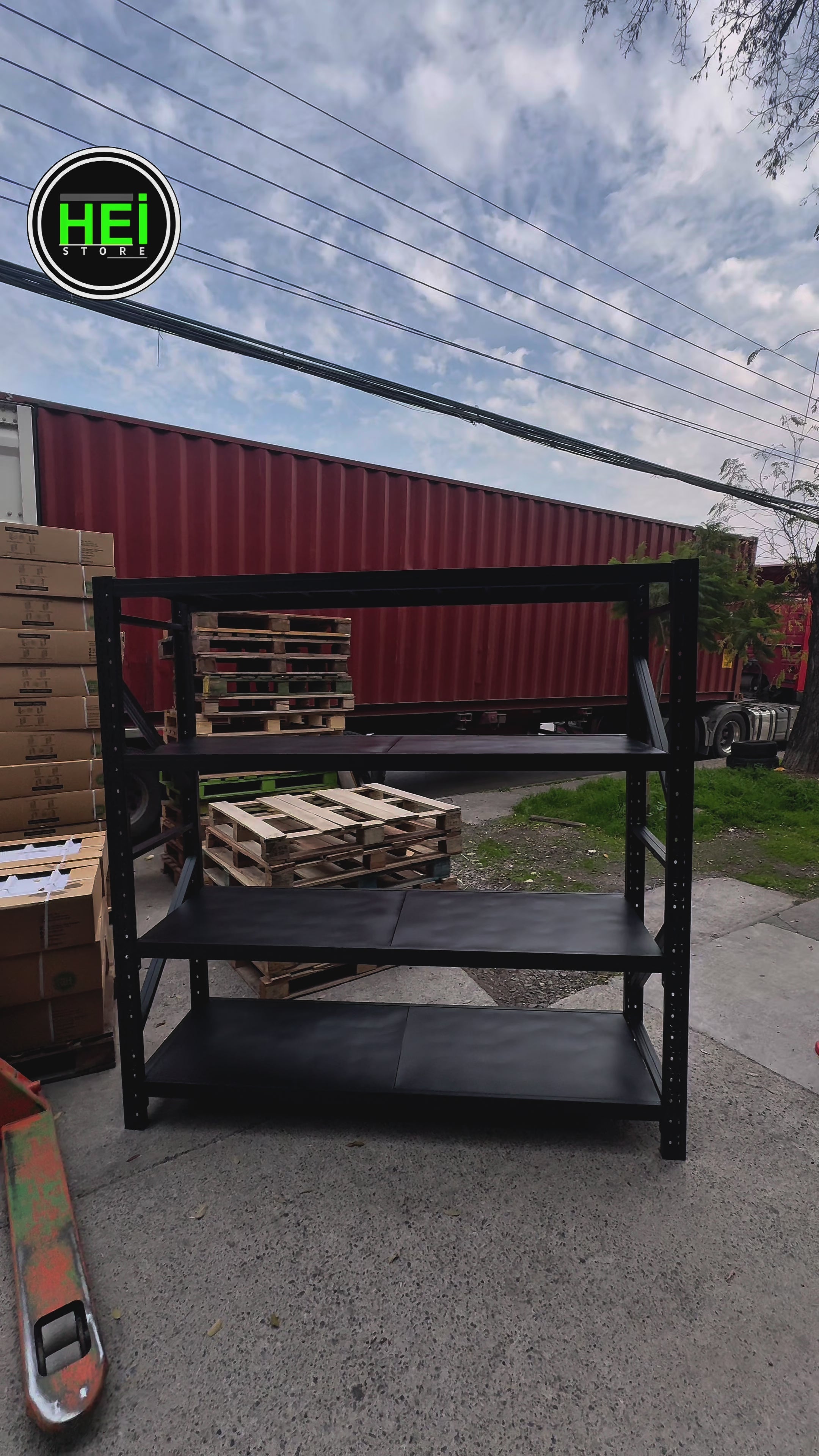 Rack Metálico Industrial 200x60x200 – 800KG L200D