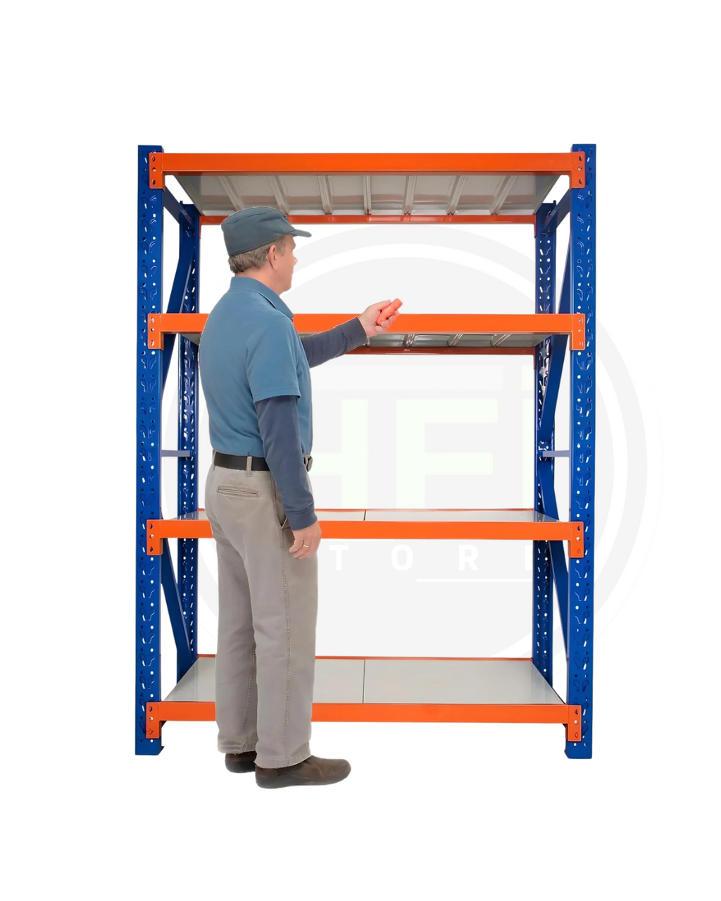 Rack Metálico Industrial 300x60x200 – 800KG -L300D